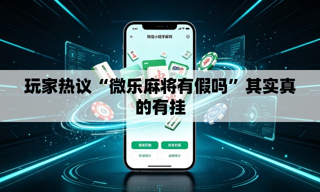 玩家热议“微乐麻将有假吗”其实真的有挂