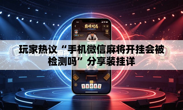 玩家热议“手机微信麻将开挂会被检测吗”分享装挂详
