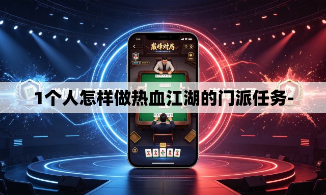 1个人怎样做热血江湖的门派任务- 1个人怎样做热血江湖的门派任务-