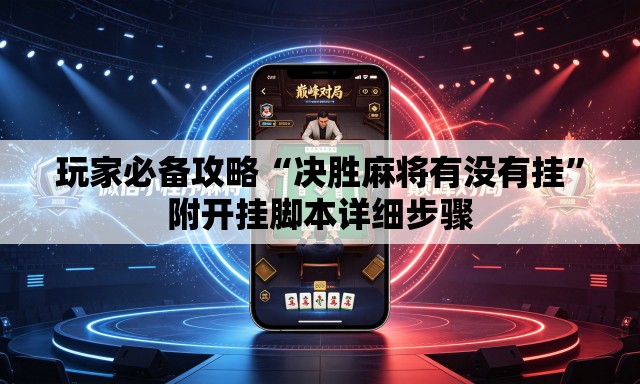 玩家必备攻略“决胜麻将有没有挂”附开挂脚本详细步骤