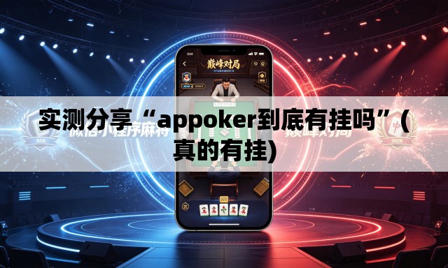 实测分享“appoker到底有挂吗	”(真的有挂)