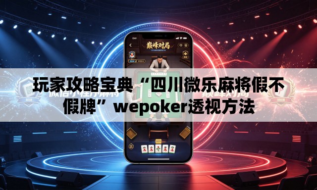 玩家攻略宝典“四川微乐麻将假不假牌	”wepoker透视方法