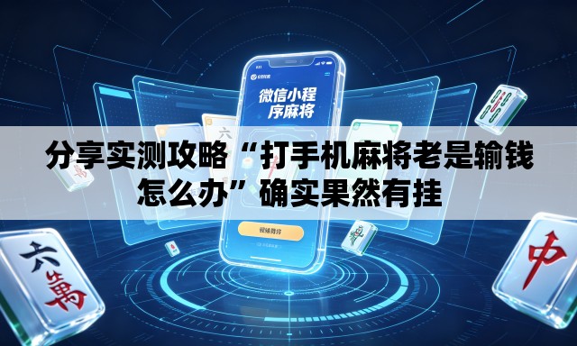 分享实测攻略“打手机麻将老是输钱怎么办”确实果然有挂