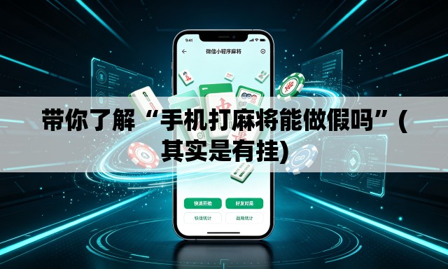 带你了解“手机打麻将能做假吗	”(其实是有挂)