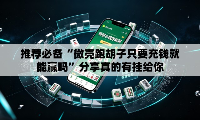 推荐必备“微壳跑胡子只要充钱就能赢吗”分享真的有挂给你