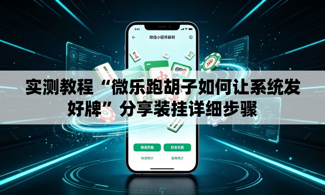 实测教程“微乐跑胡子如何让系统发好牌”分享装挂详细步骤