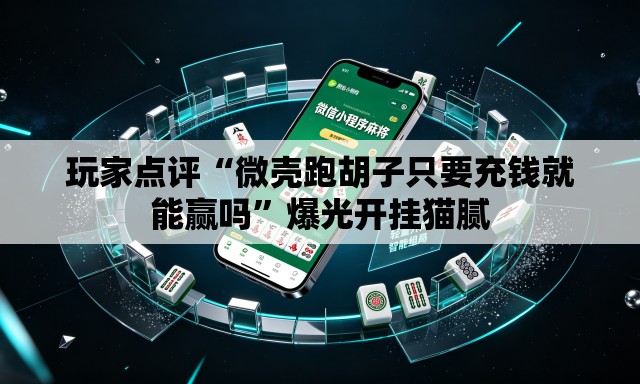 玩家点评“微壳跑胡子只要充钱就能赢吗”爆光开挂猫腻