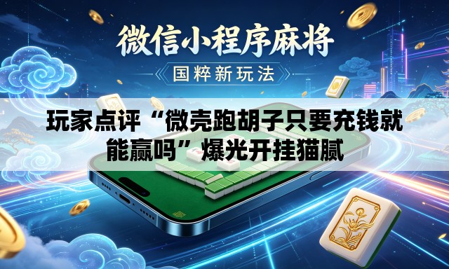 玩家点评“微壳跑胡子只要充钱就能赢吗	”爆光开挂猫腻