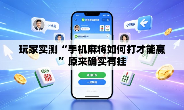 玩家实测“手机麻将如何打才能赢”原来确实有挂