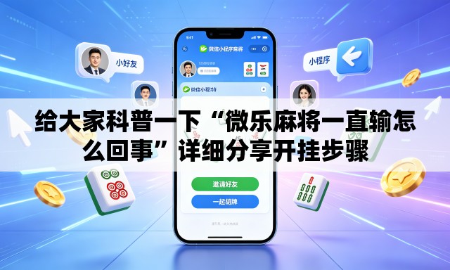 给大家科普一下“微乐麻将一直输怎么回事”详细分享开挂步骤