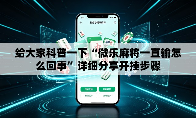 给大家科普一下“微乐麻将一直输怎么回事”详细分享开挂步骤
