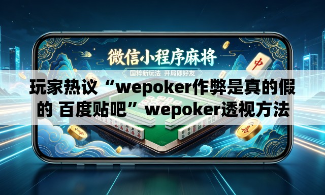 玩家热议“wepoker作弊是真的假的 百度贴吧”wepoker透视方法
