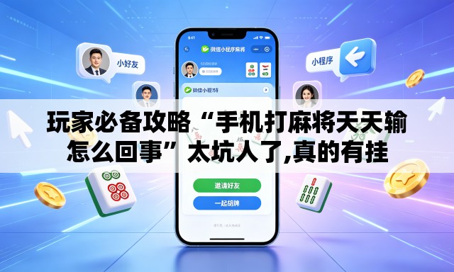 玩家必备攻略“手机打麻将天天输怎么回事”太坑人了,真的有挂
