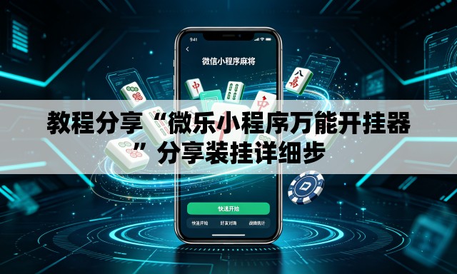 教程分享“微乐小程序万能开挂器	”分享装挂详细步