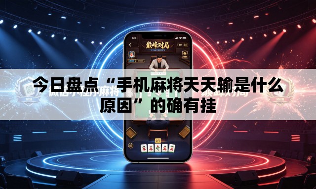 今日盘点“手机麻将天天输是什么原因”的确有挂
