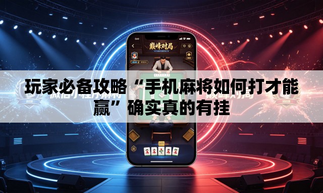 玩家必备攻略“手机麻将如何打才能赢”确实真的有挂
