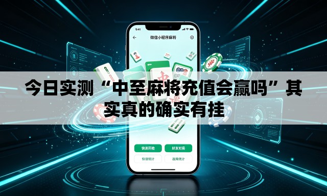 今日实测“中至麻将充值会赢吗	”其实真的确实有挂