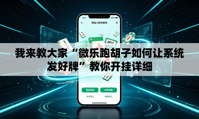 我来教大家“微乐跑胡子如何让系统发好牌	”教你开挂详细
