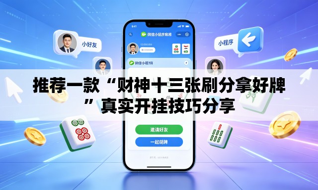 推荐一款“财神十三张刷分拿好牌”真实开挂技巧分享