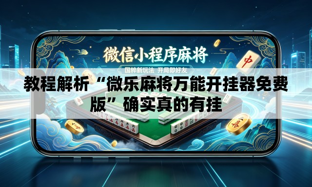 教程解析“微乐麻将万能开挂器免费版”确实真的有挂
