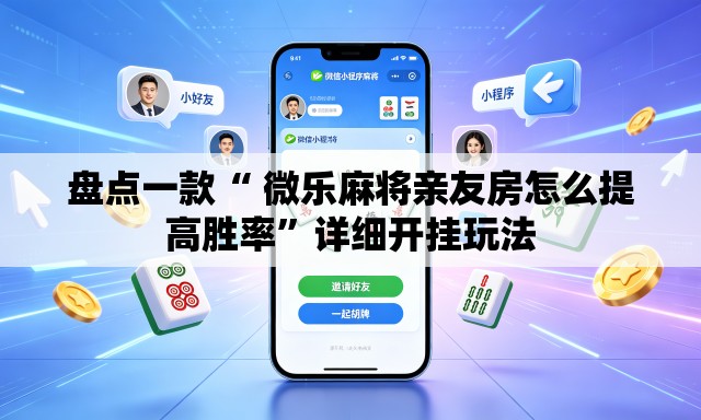 盘点一款“ 微乐麻将亲友房怎么提高胜率”详细开挂玩法