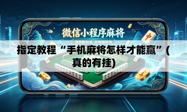 指定教程“手机麻将怎样才能赢”(真的有挂)