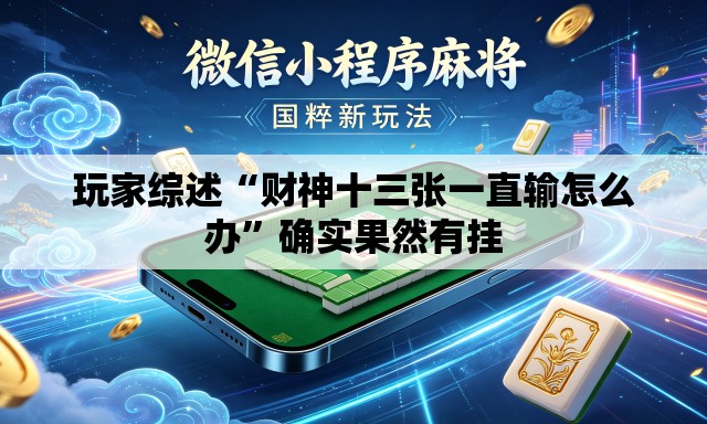 玩家综述“财神十三张一直输怎么办”确实果然有挂