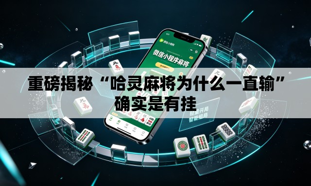 重磅揭秘“哈灵麻将为什么一直输”确实是有挂