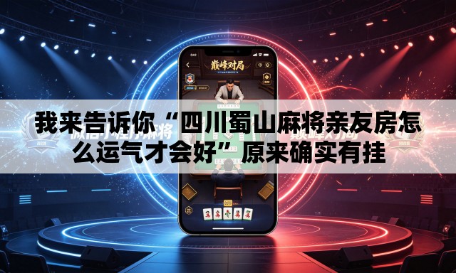 我来告诉你“四川蜀山麻将亲友房怎么运气才会好	”原来确实有挂