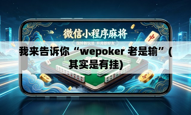 我来告诉你“wepoker 老是输”(其实是有挂)