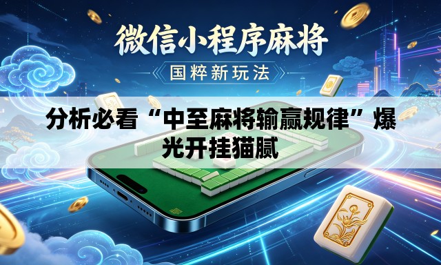 分析必看“中至麻将输赢规律	”爆光开挂猫腻