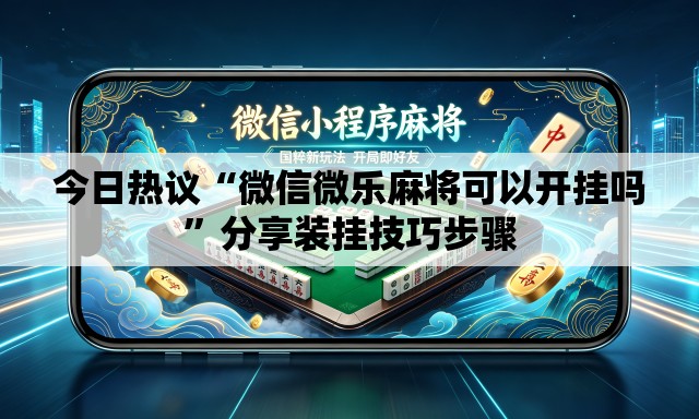 今日热议“微信微乐麻将可以开挂吗”分享装挂技巧步骤