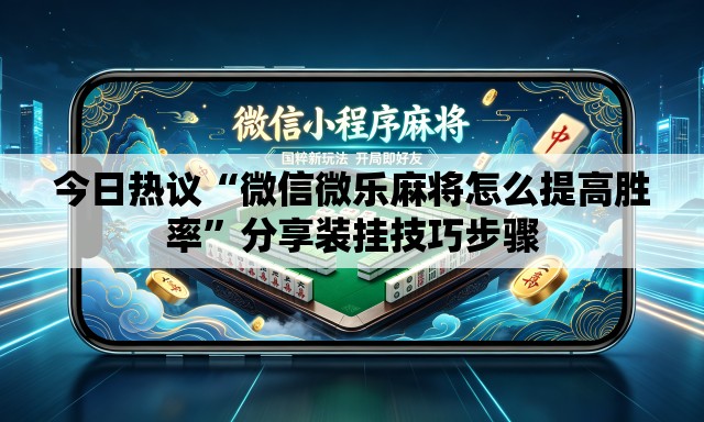 今日热议“微信微乐麻将怎么提高胜率”分享装挂技巧步骤
