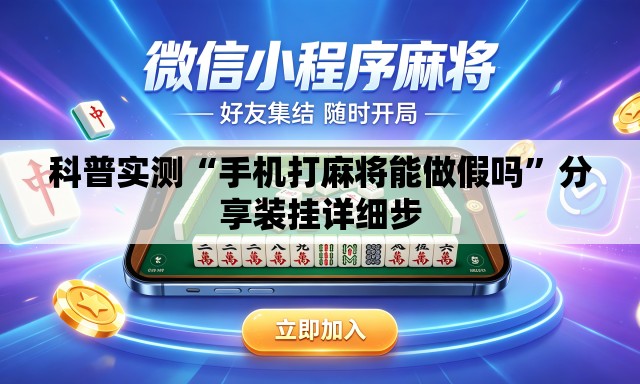 科普实测“手机打麻将能做假吗	”分享装挂详细步