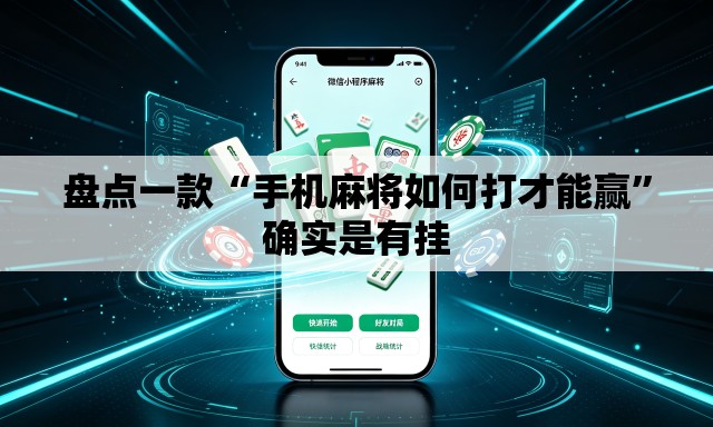 盘点一款“手机麻将如何打才能赢”确实是有挂