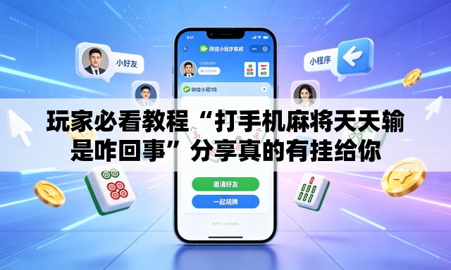 玩家必看教程“打手机麻将天天输是咋回事”分享真的有挂给你