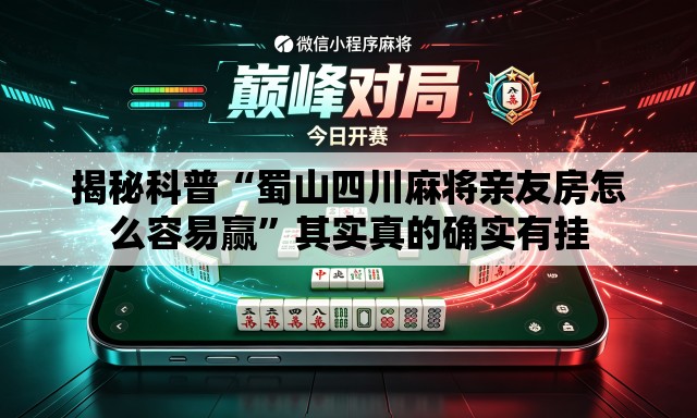 揭秘科普“蜀山四川麻将亲友房怎么容易赢”其实真的确实有挂