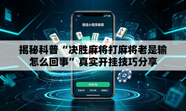 揭秘科普“决胜麻将打麻将老是输怎么回事”真实开挂技巧分享