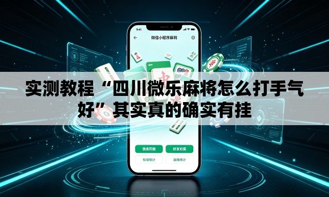 实测教程“四川微乐麻将怎么打手气好”其实真的确实有挂
