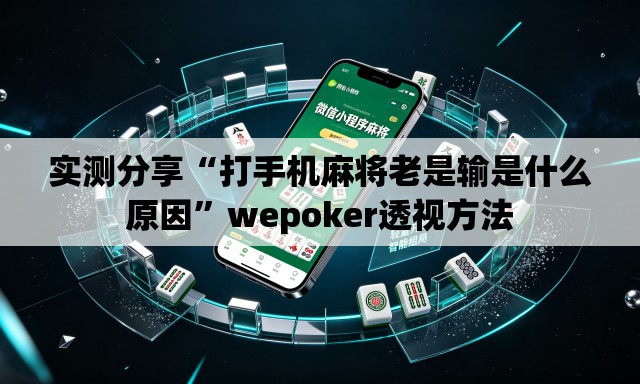 实测分享“打手机麻将老是输是什么原因	”wepoker透视方法