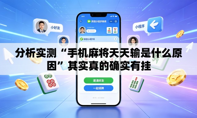 分析实测“手机麻将天天输是什么原因	”其实真的确实有挂