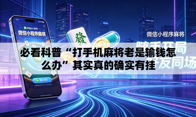 必看科普“打手机麻将老是输钱怎么办”其实真的确实有挂
