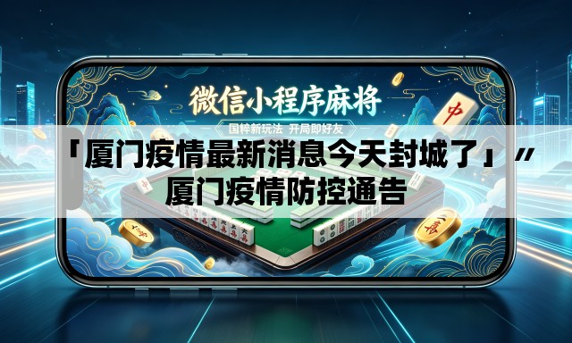 「厦门疫情最新消息今天封城了」〃厦门疫情防控通告