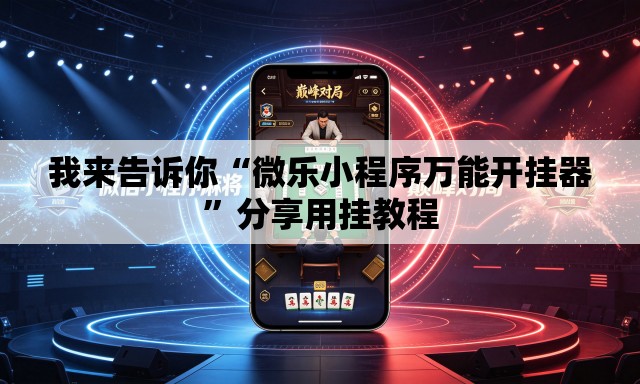 我来告诉你“微乐小程序万能开挂器”分享用挂教程
