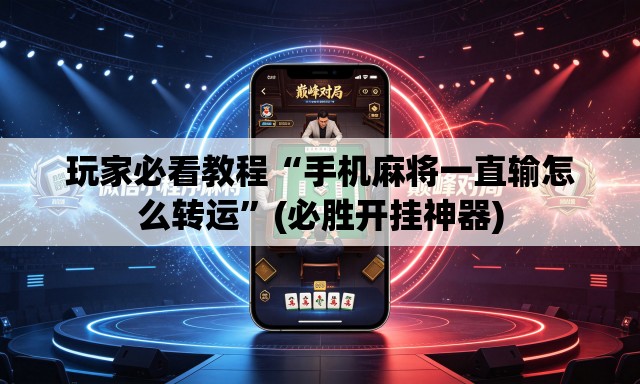 玩家必看教程“手机麻将一直输怎么转运”(必胜开挂神器)