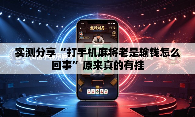 实测分享“打手机麻将老是输钱怎么回事”原来真的有挂