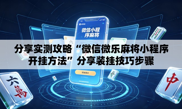 分享实测攻略“微信微乐麻将小程序开挂方法	”分享装挂技巧步骤