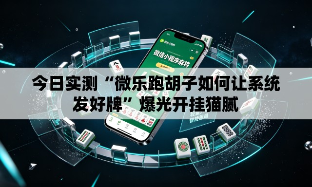 今日实测“微乐跑胡子如何让系统发好牌”爆光开挂猫腻