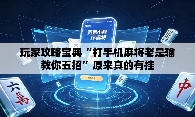 玩家攻略宝典“打手机麻将老是输教你五招”原来真的有挂