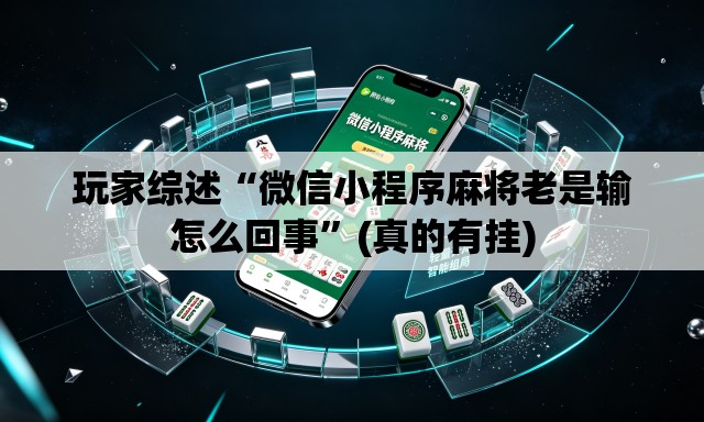 玩家综述“微信小程序麻将老是输怎么回事	”(真的有挂)